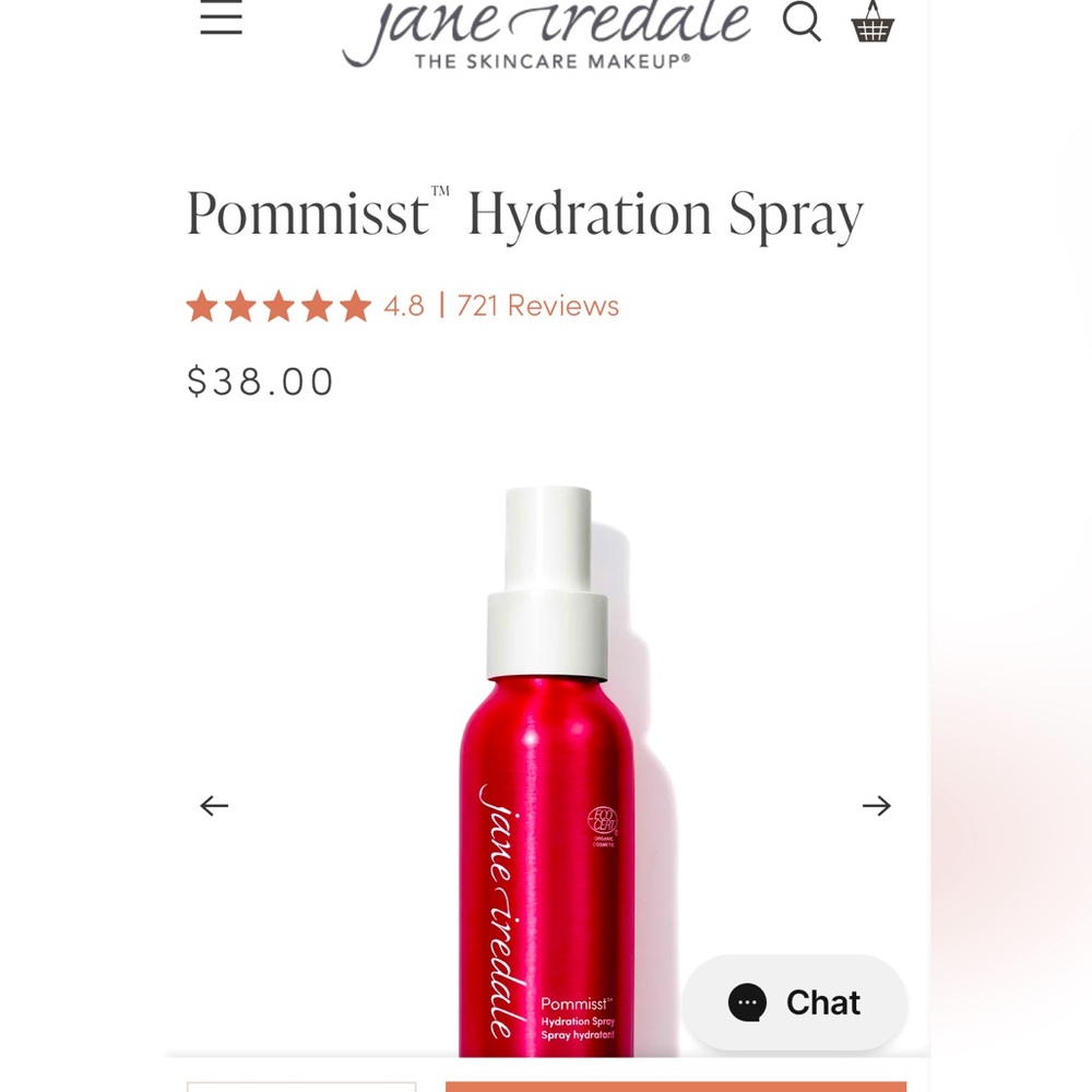 Jane Iredale Pommist Hydration Spray - Red